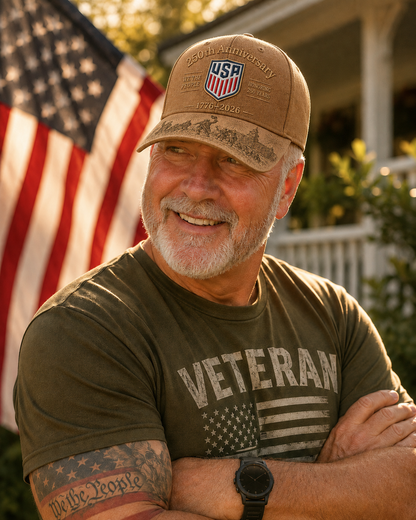 USA 250th  Commemorative Cap – 1776–2026 Limited Edition Patriotic Baseball Hat