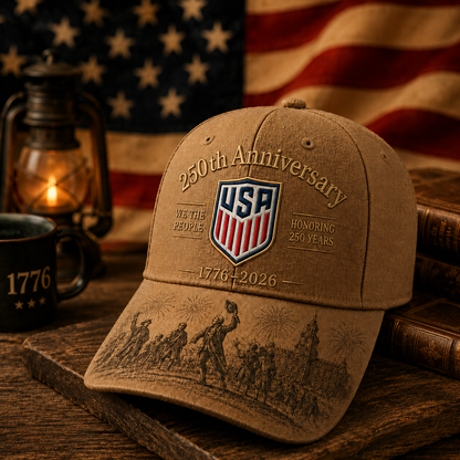 USA 250th  Commemorative Cap – 1776–2026 Limited Edition Patriotic Baseball Hat