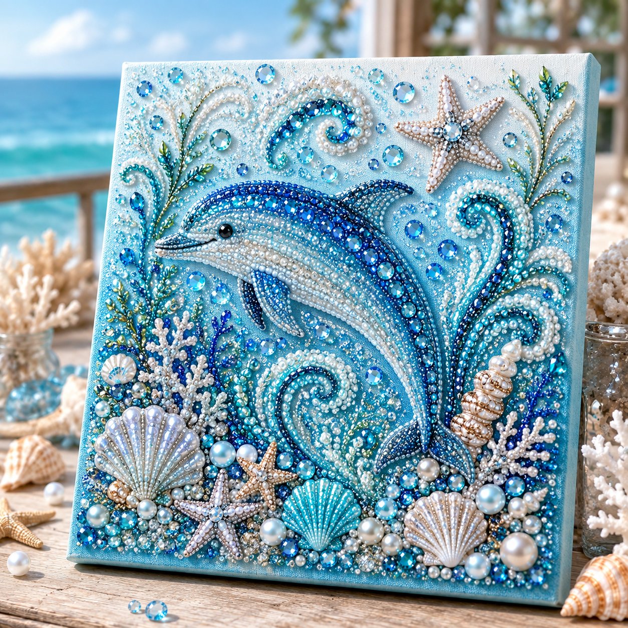 Ocean Theme Pearl Art DIY Kit