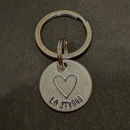 LA strong keychain