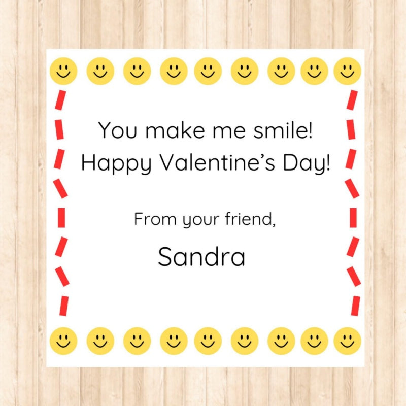 25 Pack of Smiley Keychains Valentine’s Exchange Favors