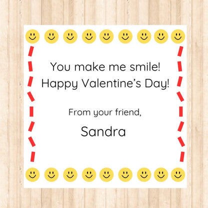 25 Pack of Smiley Keychains Valentine’s Exchange Favors