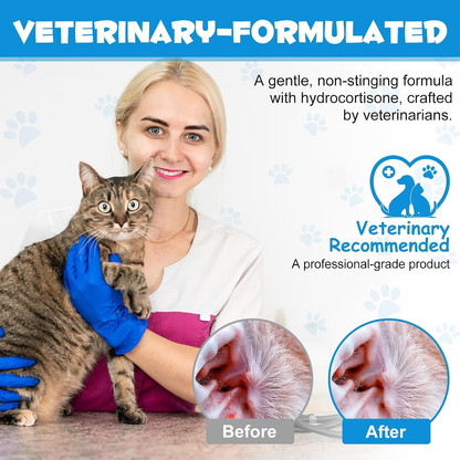 Gentle Pet Ear Wash | Odor-Free Cleaning for Dogs & Cats🌿