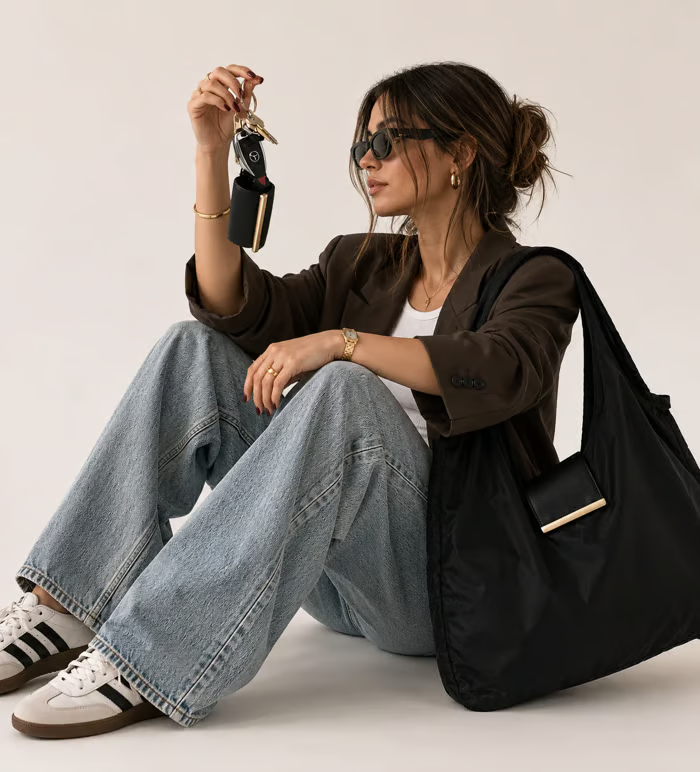 2-in-1 Charm-to-Tote Transformable Bag