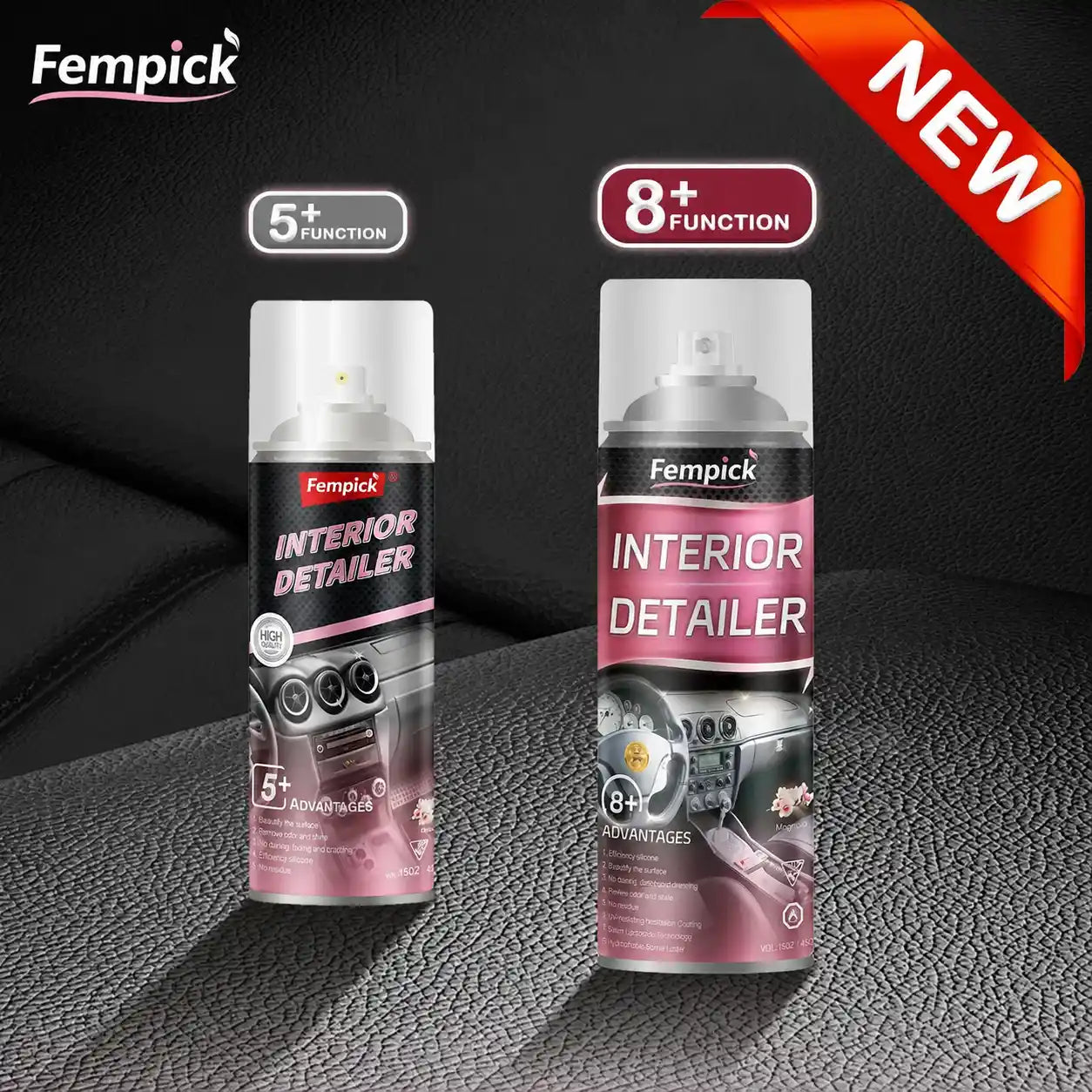 Fempick Ultimate Protection for Vinyl, Rubber, and Plastic Surfaces Car Interior Detailer and Protectant