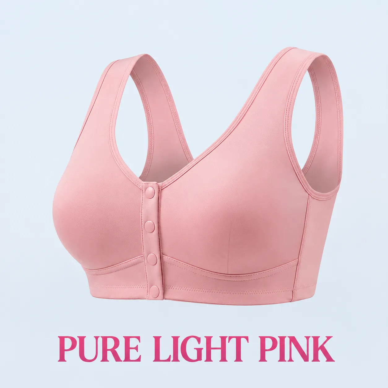 TOPSPIRE - Front Closure Breathable Cotton Lifting Bra for Seniors