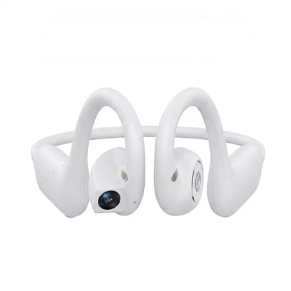 G206 On-Ear Wireless Bluetooth Headset - Audio Device with 8MP EIS Stabilized Camera, First-Person Perspective, Waterproof Headphones