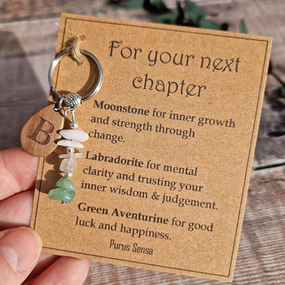 Personalised New Chapter Keyring