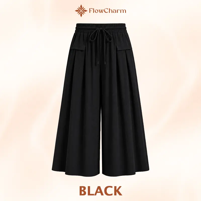 Temuvo - Pull-On Capri Culottes for Women