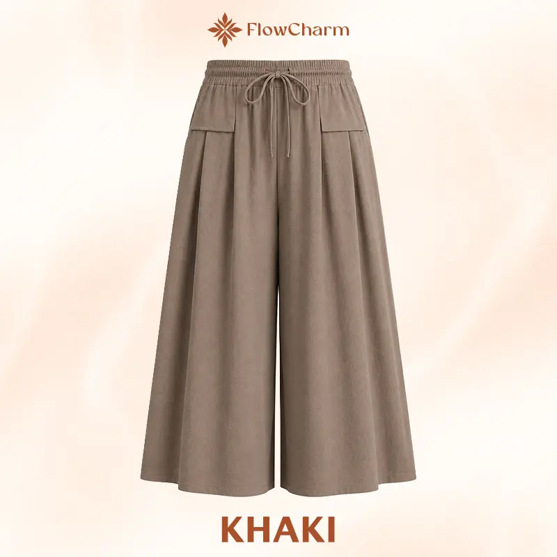 Temuvo - Pull-On Capri Culottes for Women