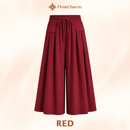 Temuvo - Pull-On Capri Culottes for Women