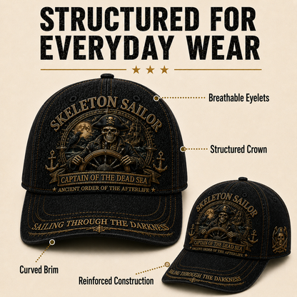 💀 SKELETON SAILOR — Captain Of The Dead Sea Limited Edition Hat