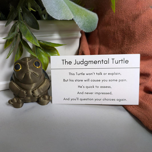 Judgmental Turtle Desk Buddy