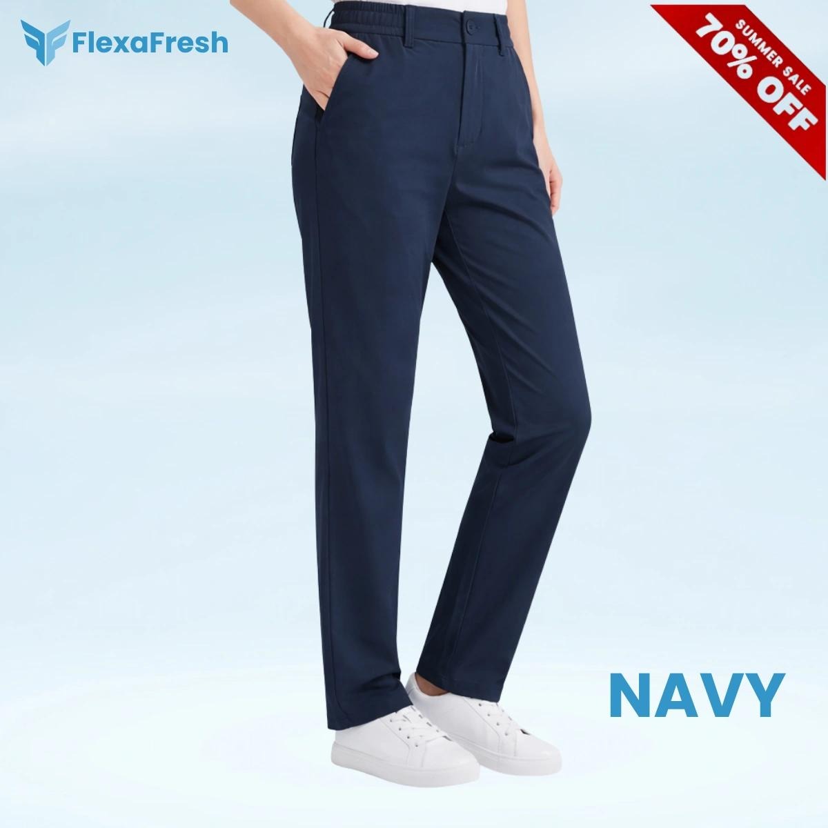 FlexaFresh - Unisex's Ultra Stretch Ice Silk Comfort Casual Pants - FREE SHIPPING