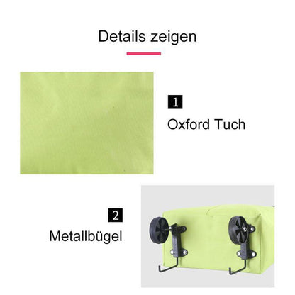 2-in-1 Foldable Shopping Cart