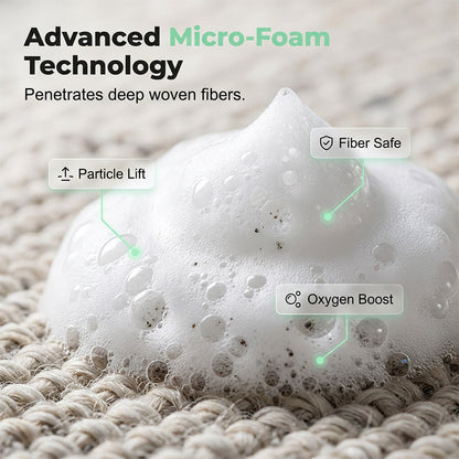 Waterless Carpet Cleaning Foam – Instant stain lift, no wet mess. Advanced micro‑foam penetrates deep – just foam & wipe! 🏠💨