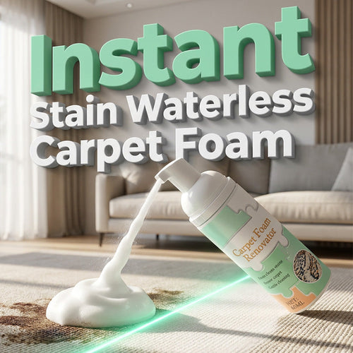 Waterless Carpet Cleaning Foam – Instant stain lift, no wet mess. Advanced micro‑foam penetrates deep – just foam & wipe! 🏠💨