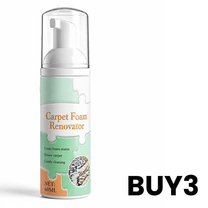 Waterless Carpet Cleaning Foam – Instant stain lift, no wet mess. Advanced micro‑foam penetrates deep – just foam & wipe! 🏠💨