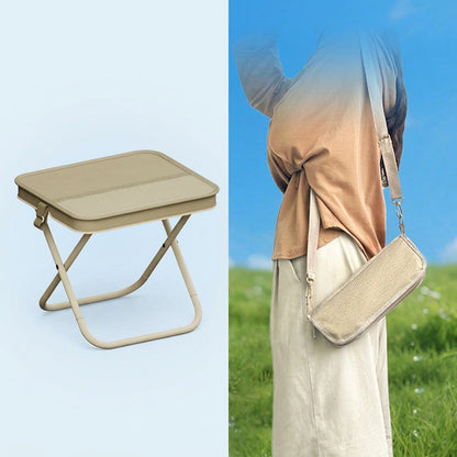 Portable Folding Stool with Handbag Design--No more sore legs