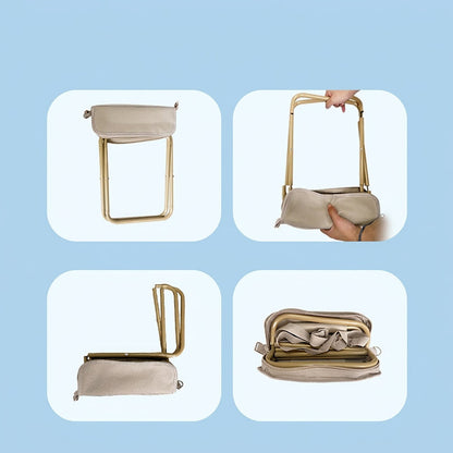 Portable Folding Stool with Handbag Design--No more sore legs