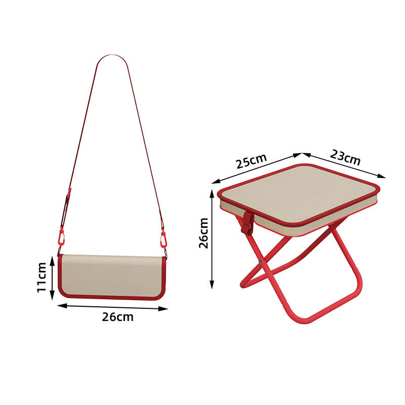 Portable Folding Stool with Handbag Design--No more sore legs