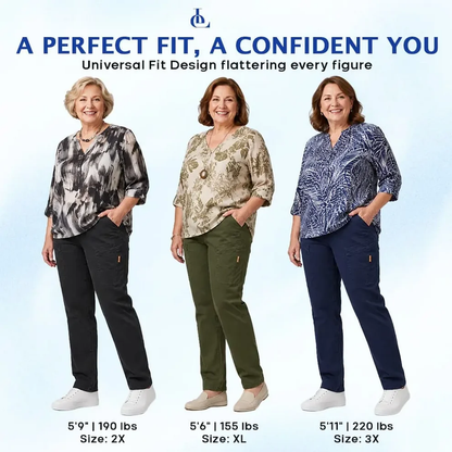 Women’s Stretch-Waist 6-Pocket Comfort Pants